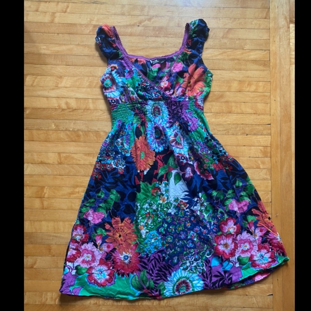 Cotton floral summer dress